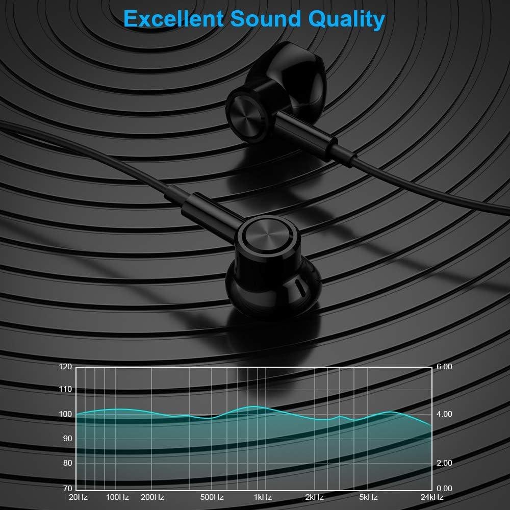 Auriculares In-Ear 3.5mm TITACUTE con Micrófono y Aislamiento