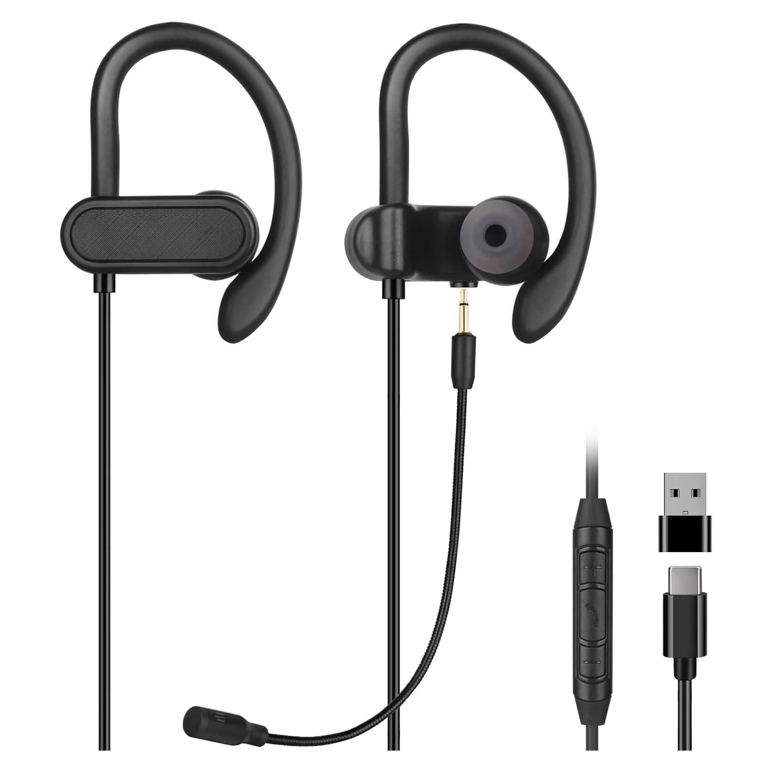 Auriculares USB-C y USB-A DungzDuz con micrófono boom 1.8m