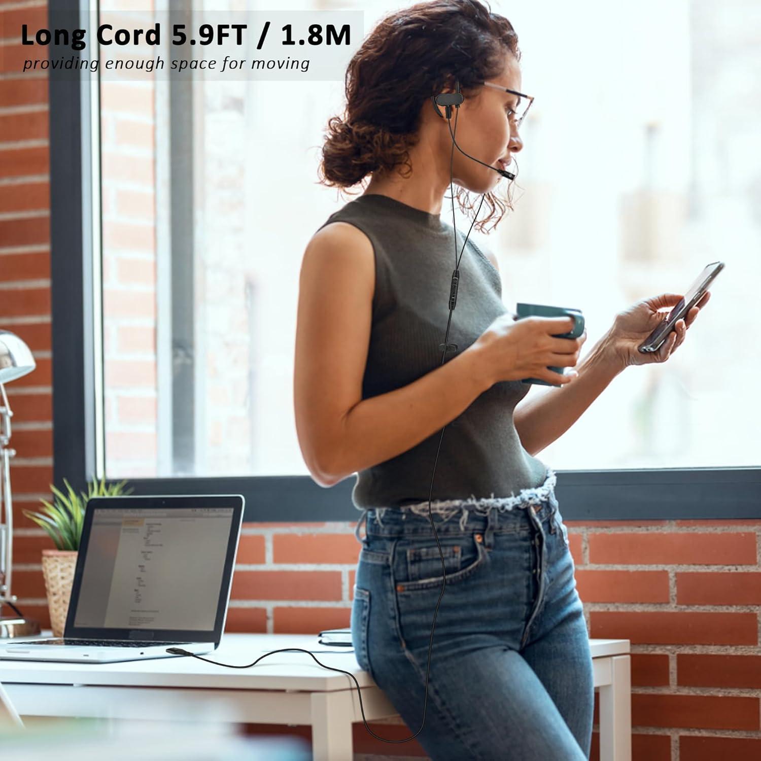 Auriculares USB-C y USB-A DungzDuz con micrófono boom 1.8m