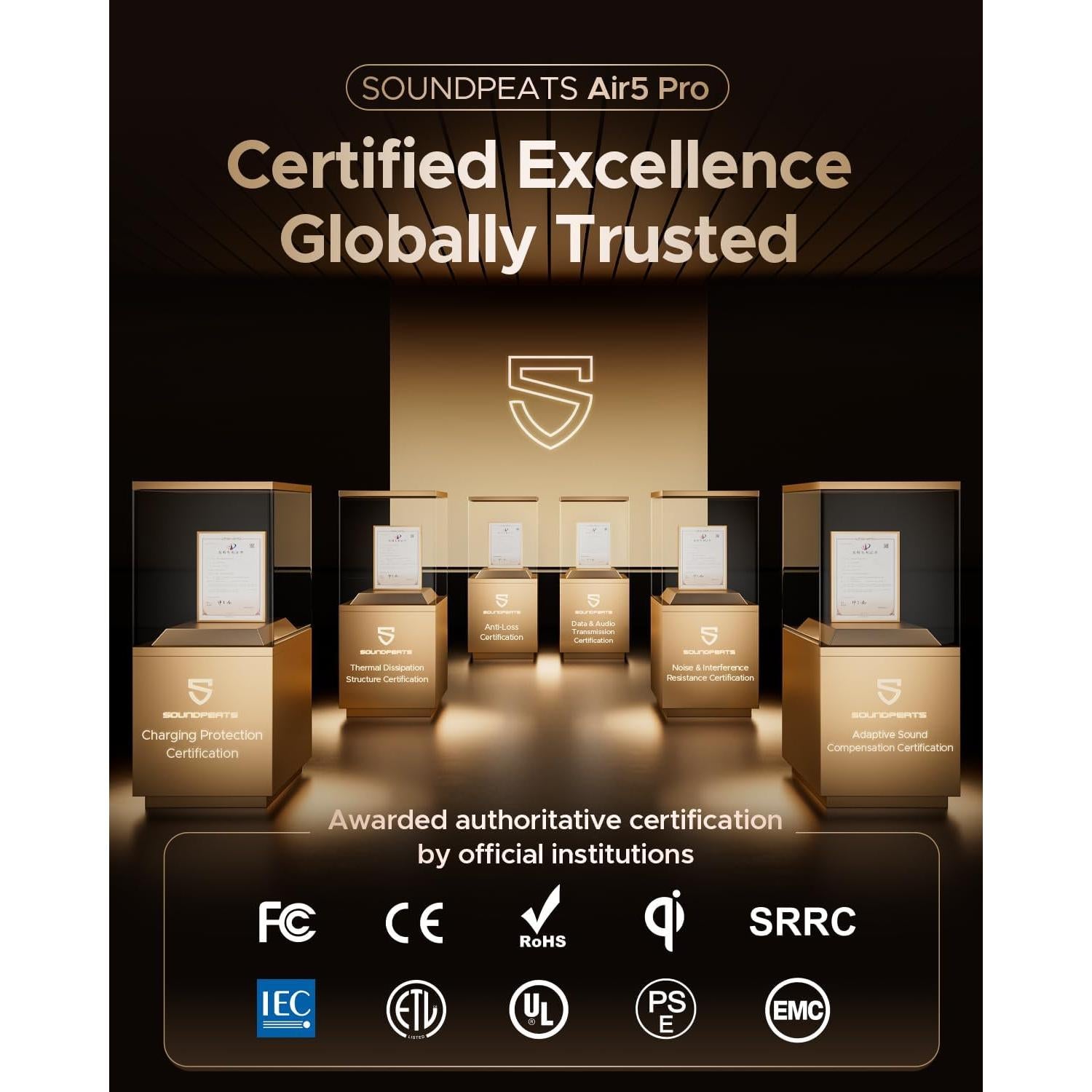 Auriculares Inalámbricos SoundPEATS Air5 Pro ANC 37H BT 5.4