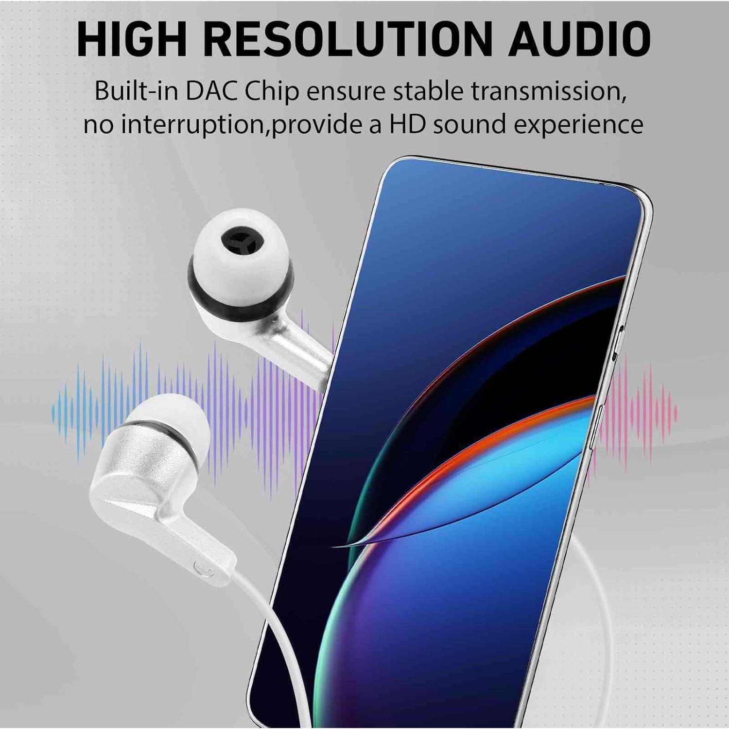 Auriculares In-Ear UrbanX R2 con Micrófono y Cable 1.16m