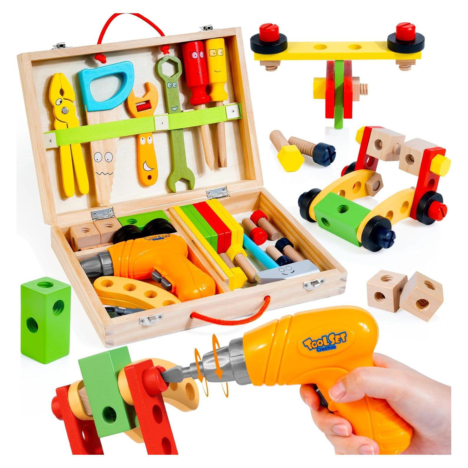 Juego de Herramientas KIDWILL con Taladro Eléctrico para Niños