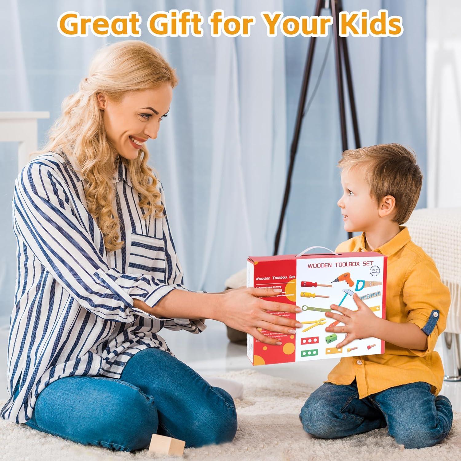 Juego de Herramientas KIDWILL con Taladro Eléctrico para Niños