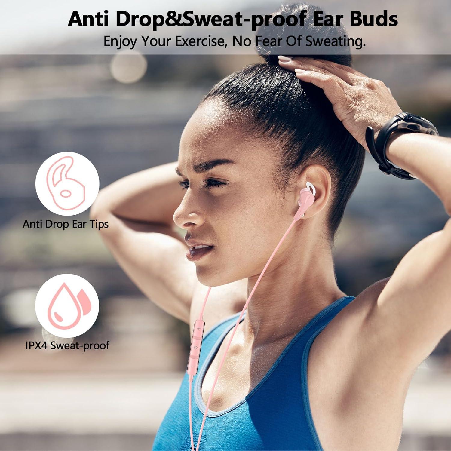 Auriculares USB-C iMangoo Rosa con Micrófono y Control Remoto