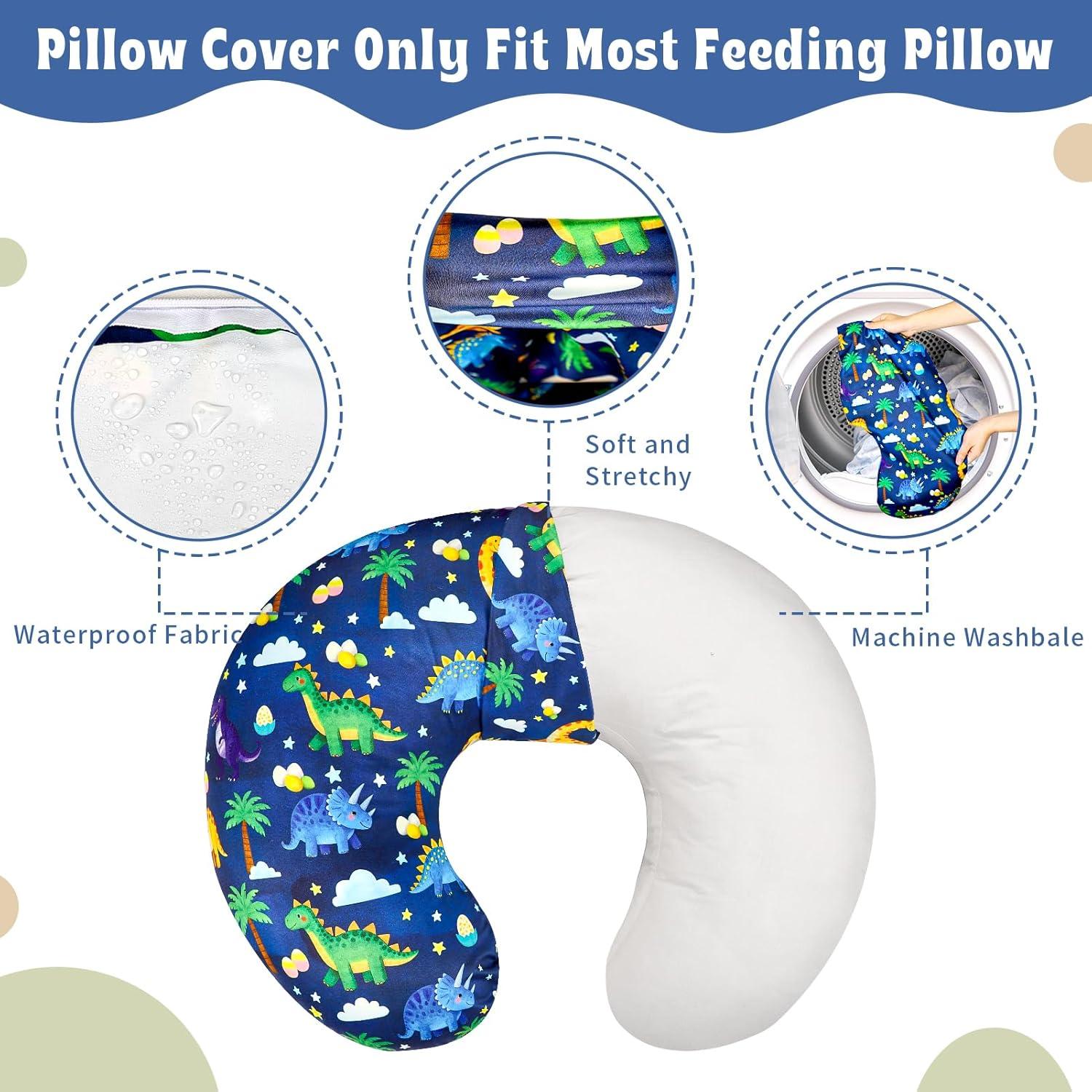 Funda de Almohada Impermeable Hooyax para Lactancia Dinosaurio