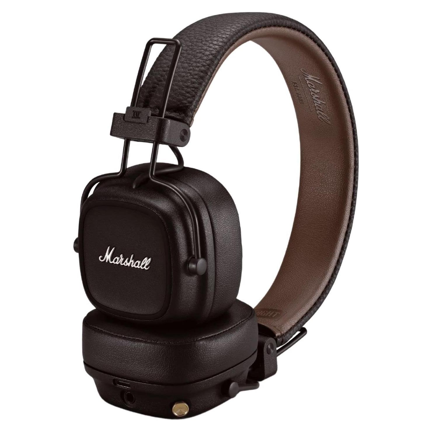 Auriculares Bluetooth Marshall Major IV - 80h Batería, Marrón