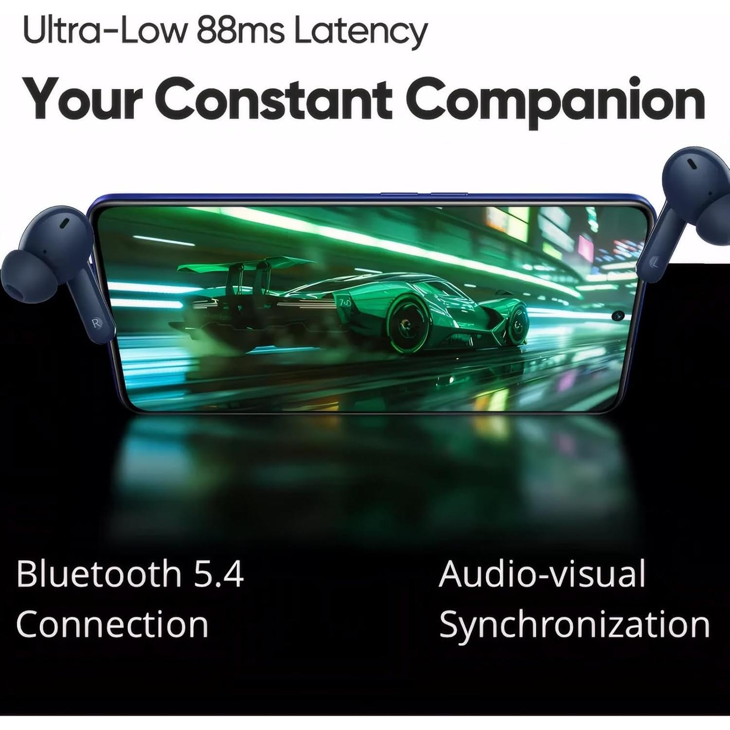 Auriculares Inalámbricos realme T110 con Cancelación de Ruido AI ENC