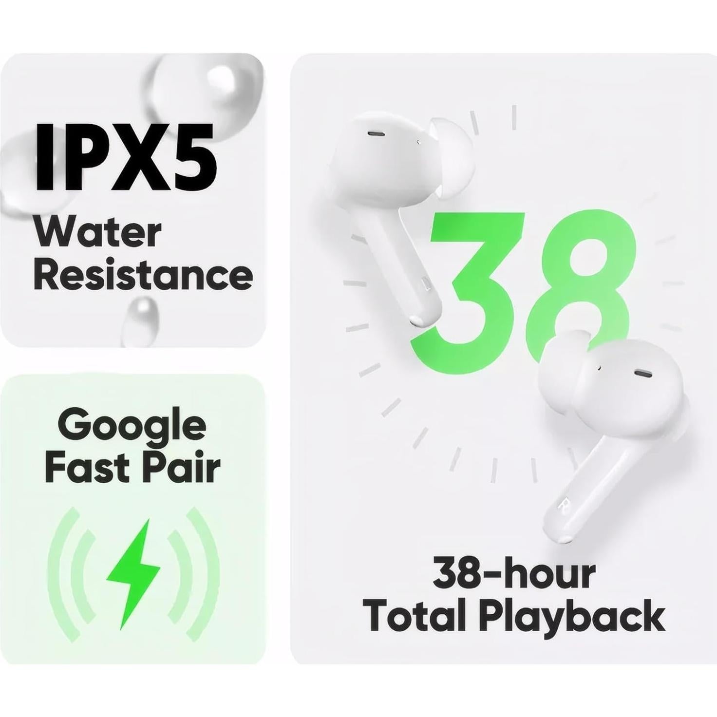 Auriculares Inalámbricos realme T110 con Cancelación de Ruido AI ENC