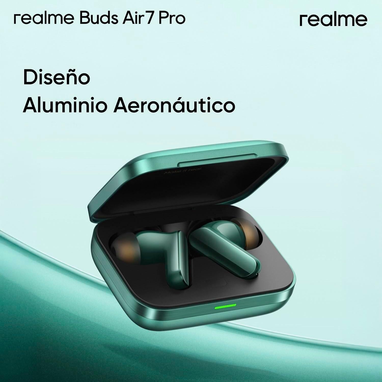 Auriculares In-ear realme Buds Air 7 Pro Gris - ANC 53dB