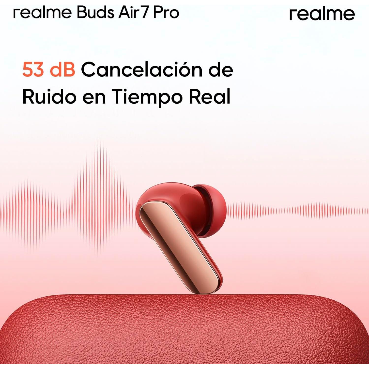 Auriculares In-ear realme Buds Air 7 Pro Gris - ANC 53dB