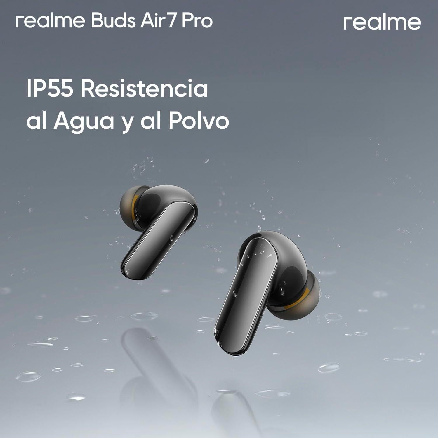 Auriculares In-ear realme Buds Air 7 Pro Gris - ANC 53dB