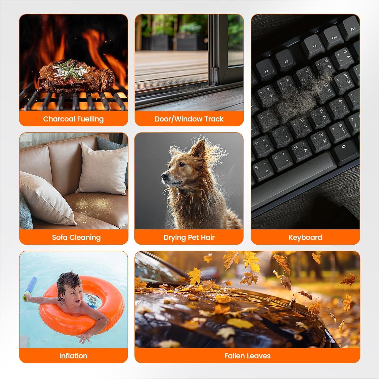 Soplador de Aire Comprimido EUKI F31 - 3 Velocidades 45 m/s