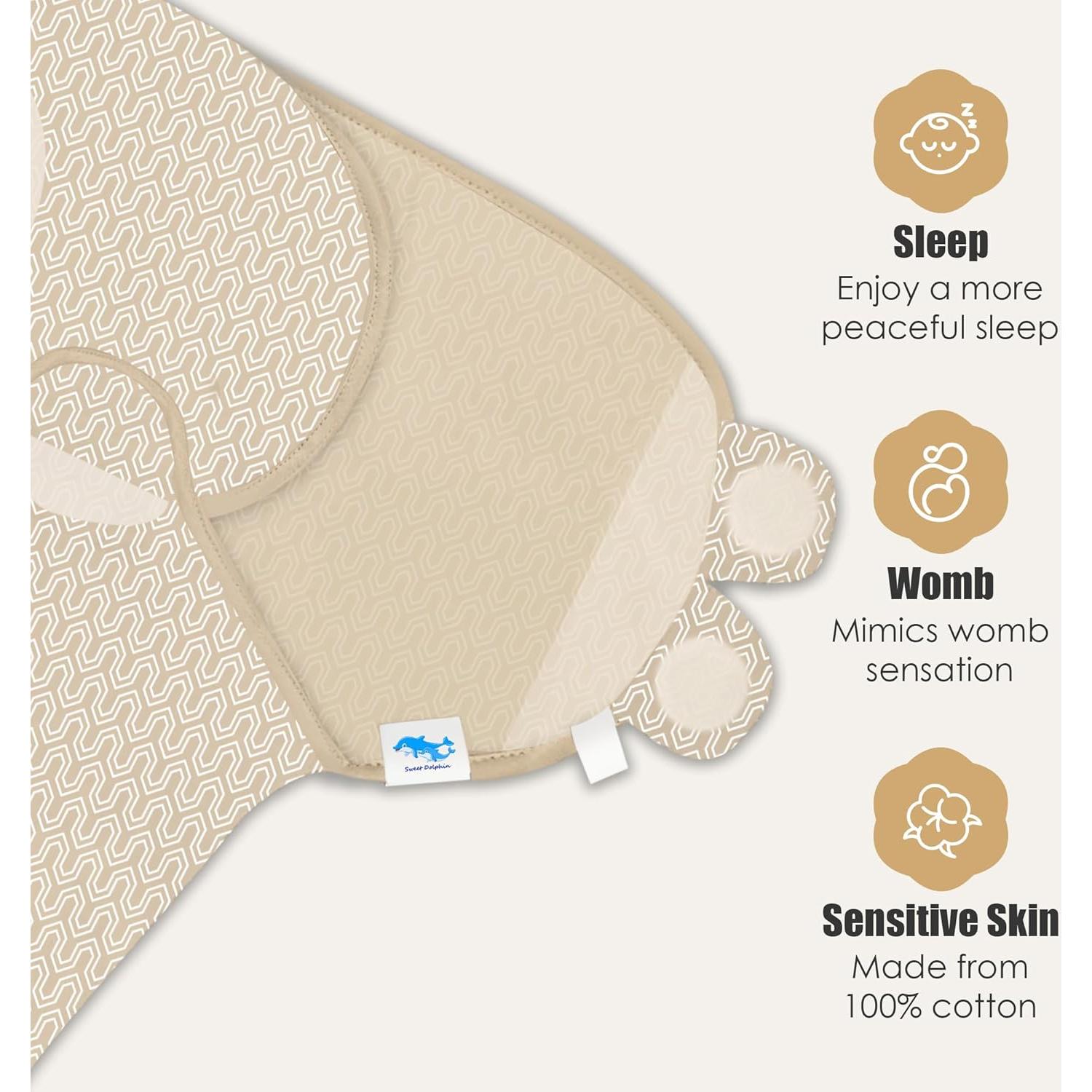 Sacos de Sueño para Bebés DOLPHIN DULCE - 3 Unidades, 0-3 Meses, Algodón