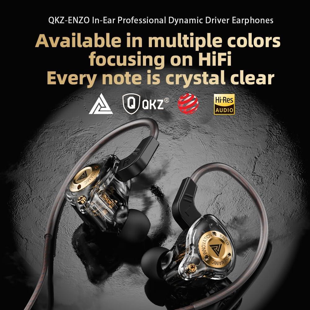 Auriculares Gaming QKZ ENZO In Ear con Micrófono 11mm Blanco