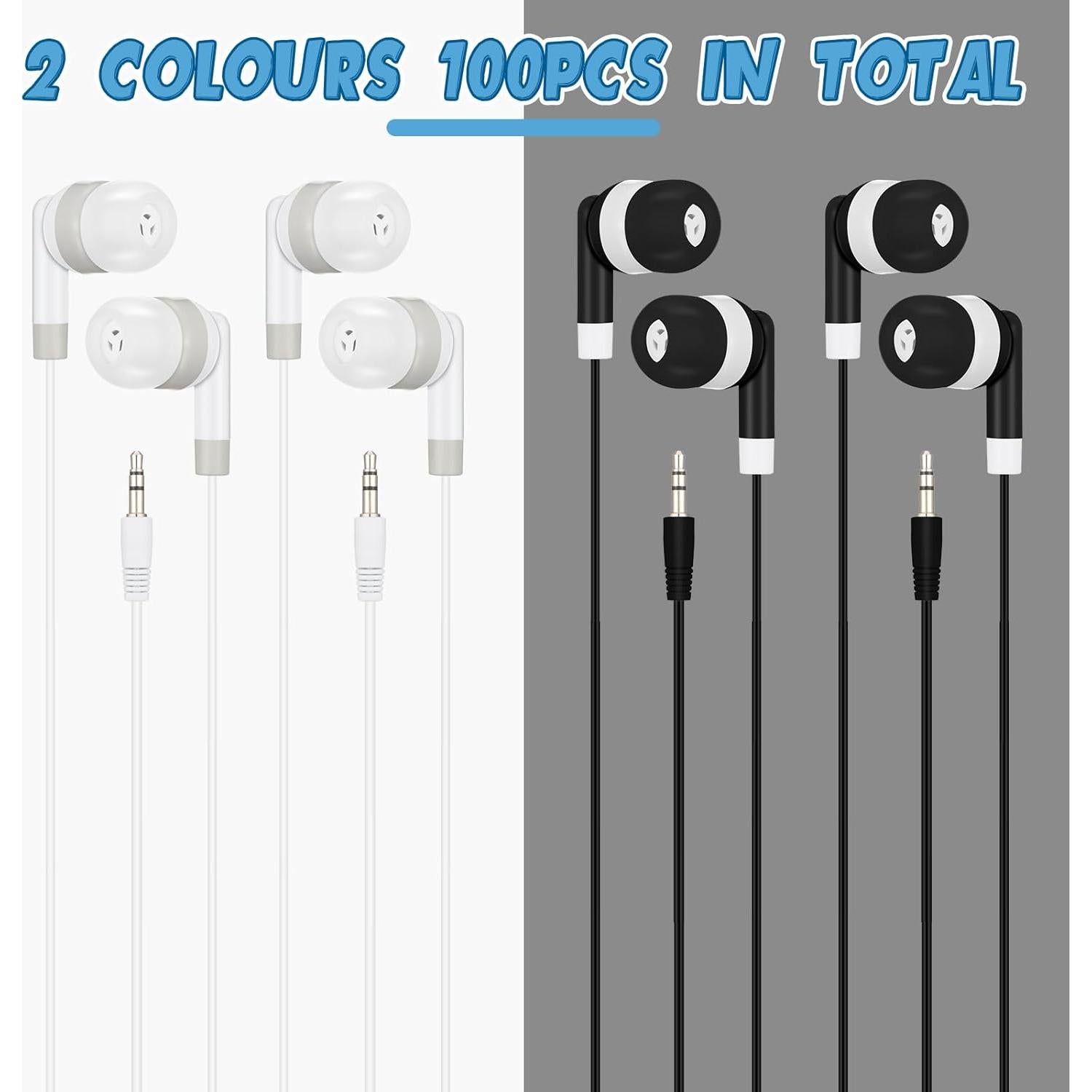 Auriculares In-Ear Kigeli 100 Pcs para Niños y Adultos 3.5mm