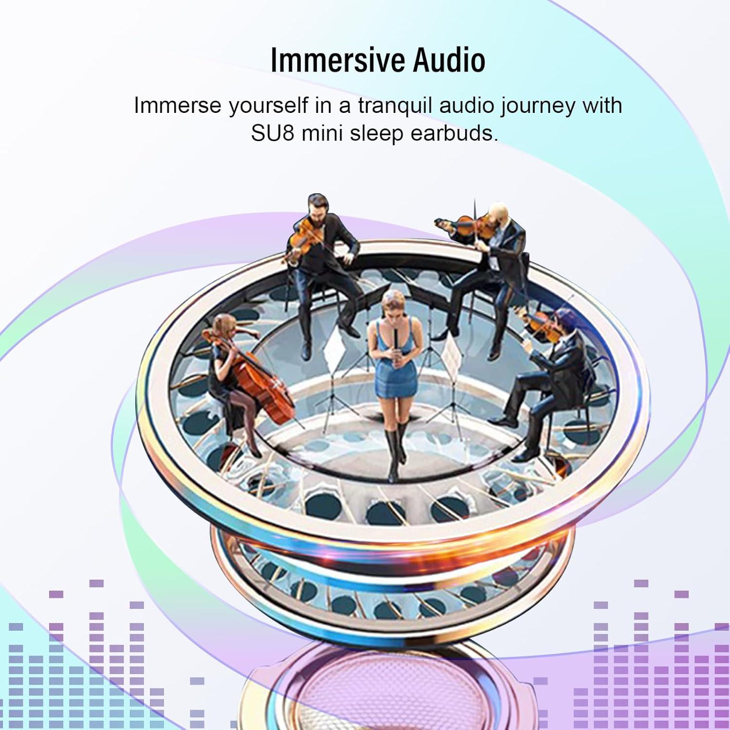 Auriculares Inalámbricos DUSONLAP SU8 para Dormir Bluetooth 5.4