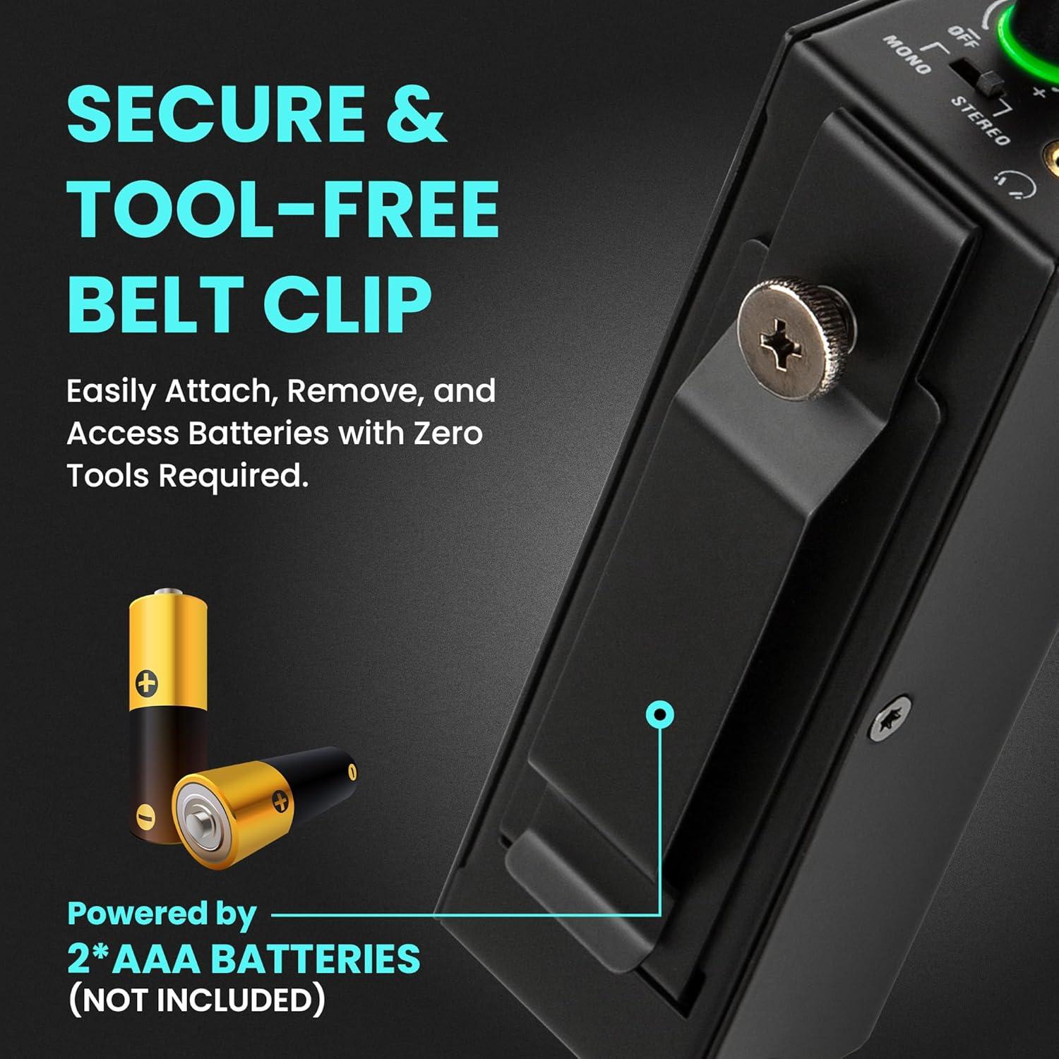 Amplificador In-Ear Hecci Z2 con Salida XLR y TRS, 198g