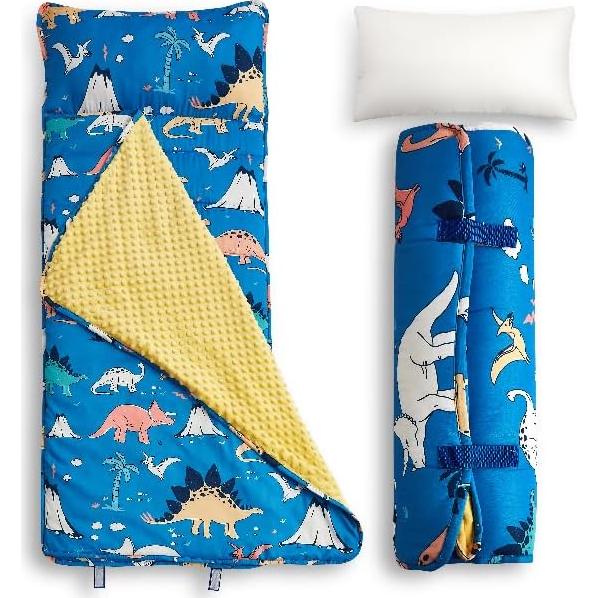 Colchoneta para Siesta Niños Arianaut Dinosaurio Azul 139.7x58.4cm