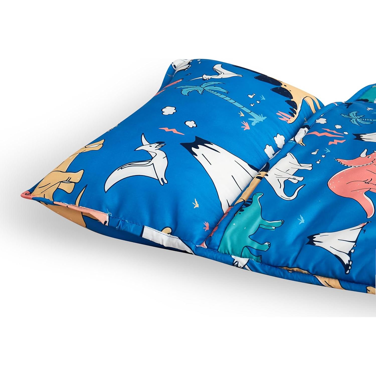 Colchoneta para Siesta Niños Arianaut Dinosaurio Azul 139.7x58.4cm