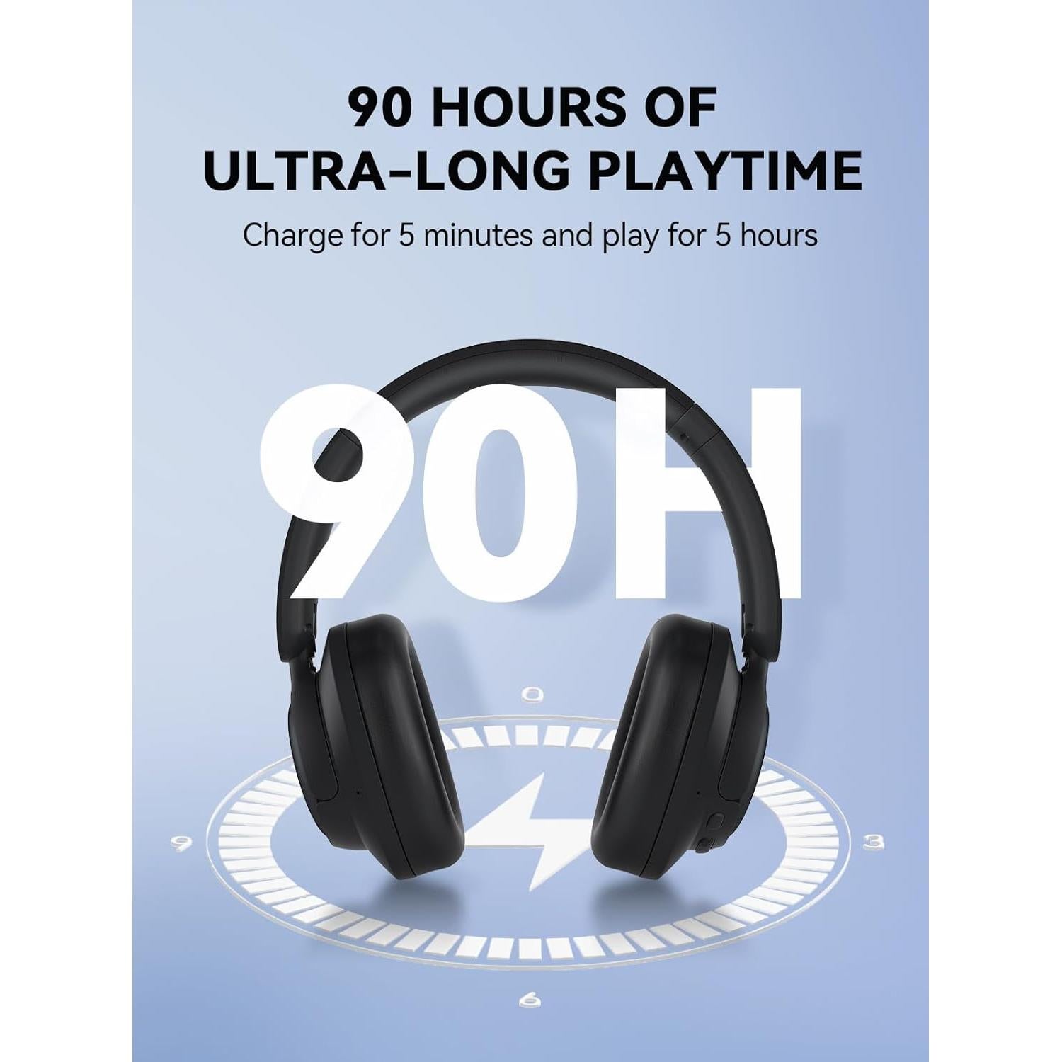 Auriculares Inalámbricos 1MORE HQ31 -42dB ANC, 90H Batería, Bluetooth 5.4