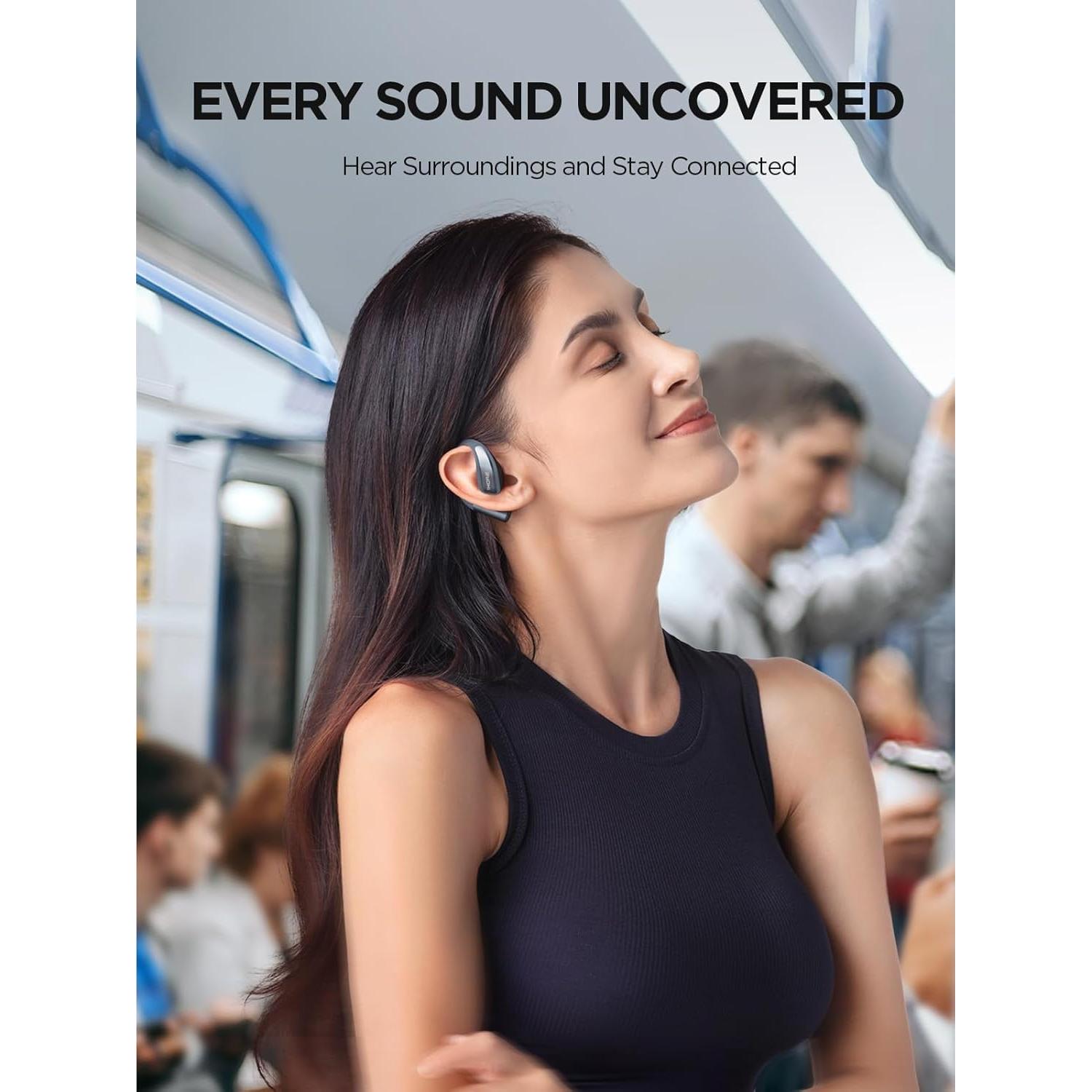 Auriculares Inalámbricos 1MORE S70, 40H Batería, IPX5, Negro