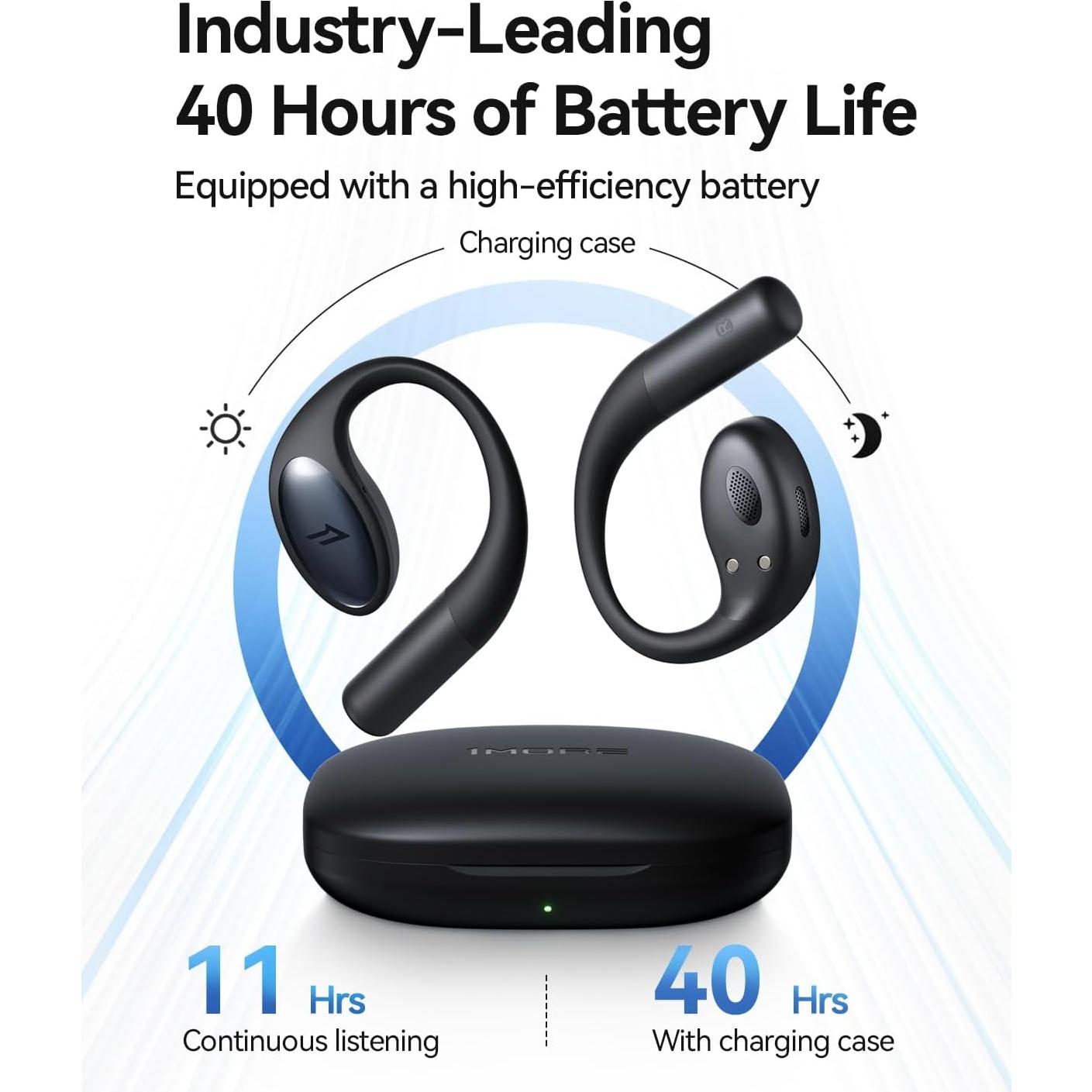 Auriculares Inalámbricos 1MORE S51 - Abiertos, IPX5, 40H Batería