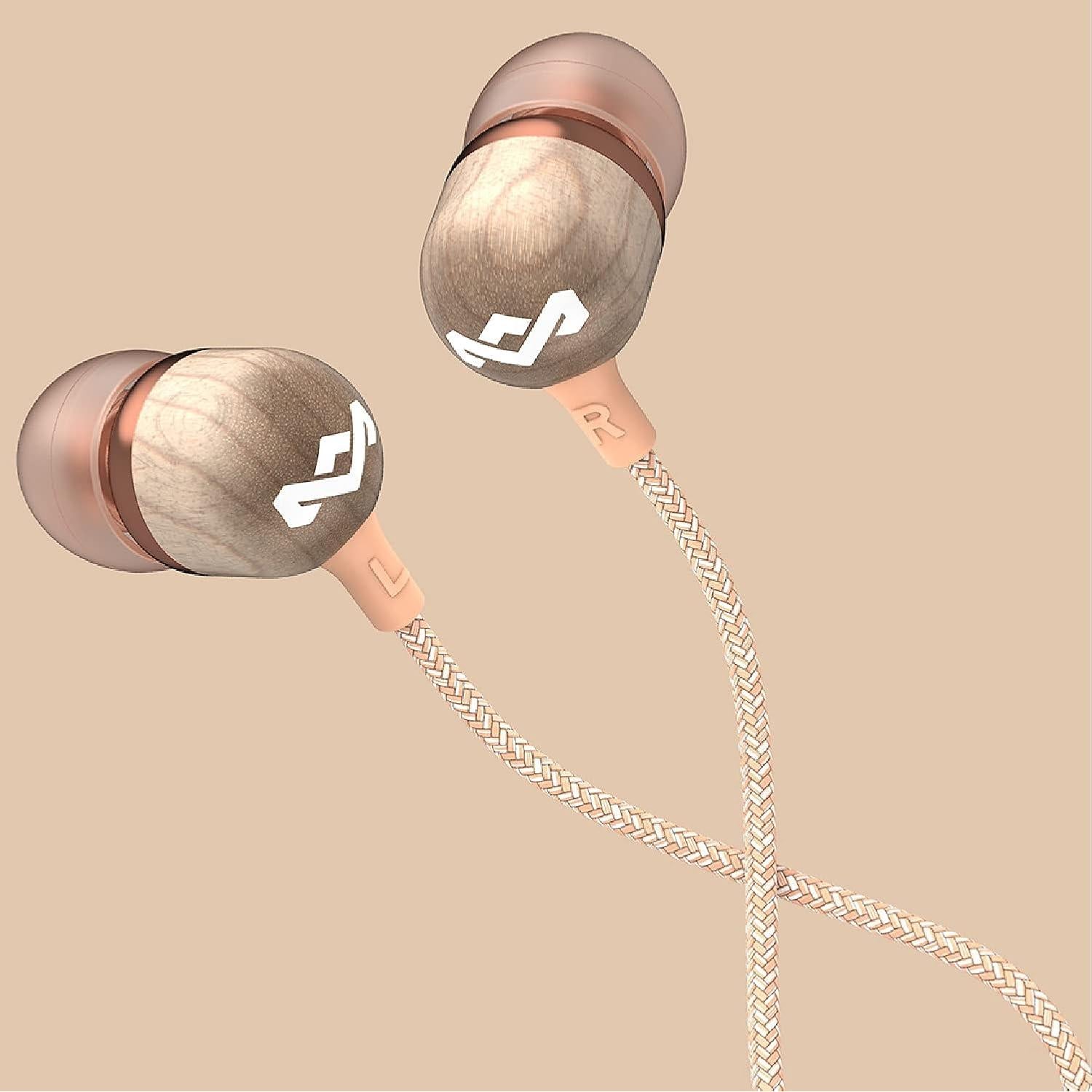 House of Marley Smile Jamaica Wired Noise Isolating Headphones with Microphone (Copper)