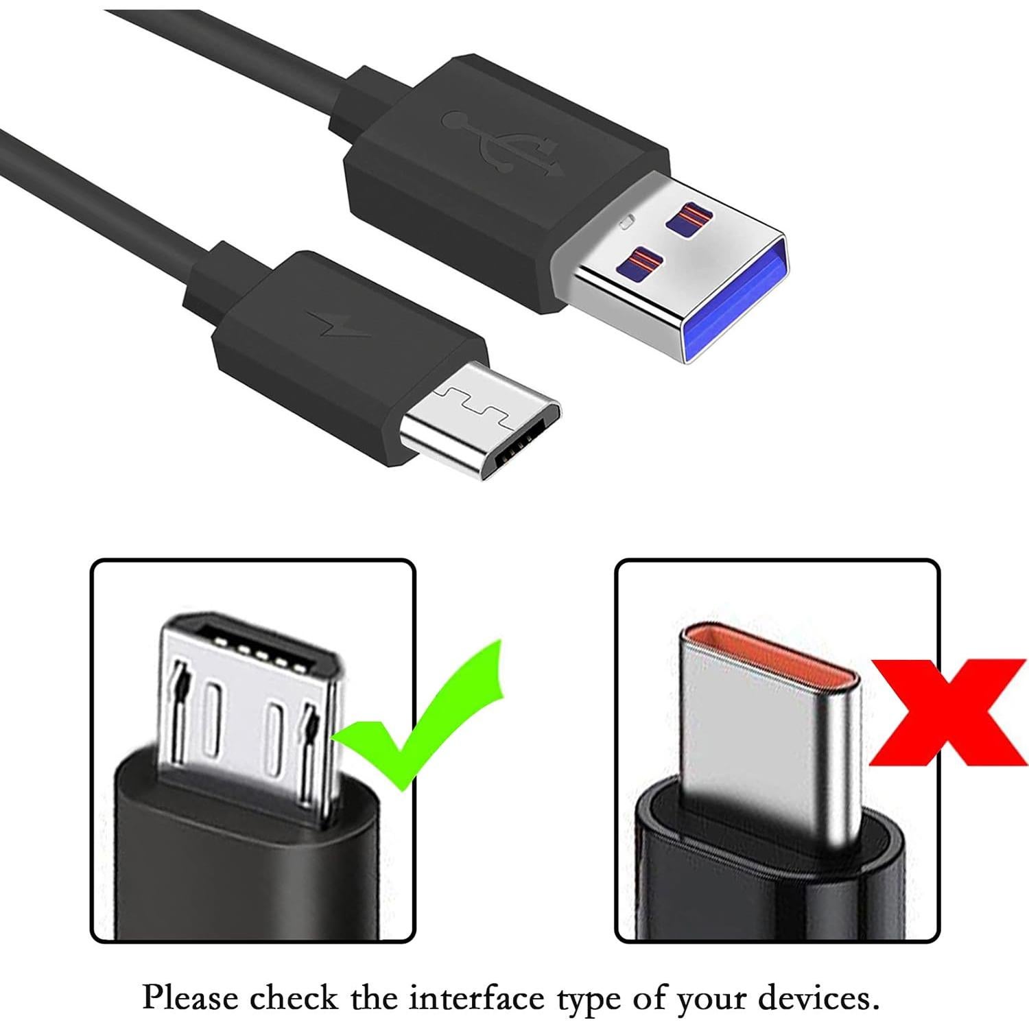 Cable de carga USB Micro 1.52 m para altavoces y auriculares