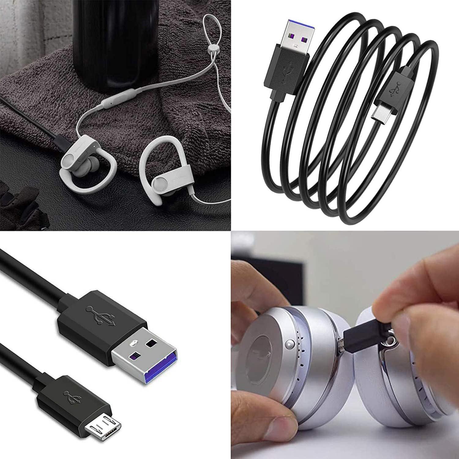 Cable de carga USB Micro 1.52 m para altavoces y auriculares