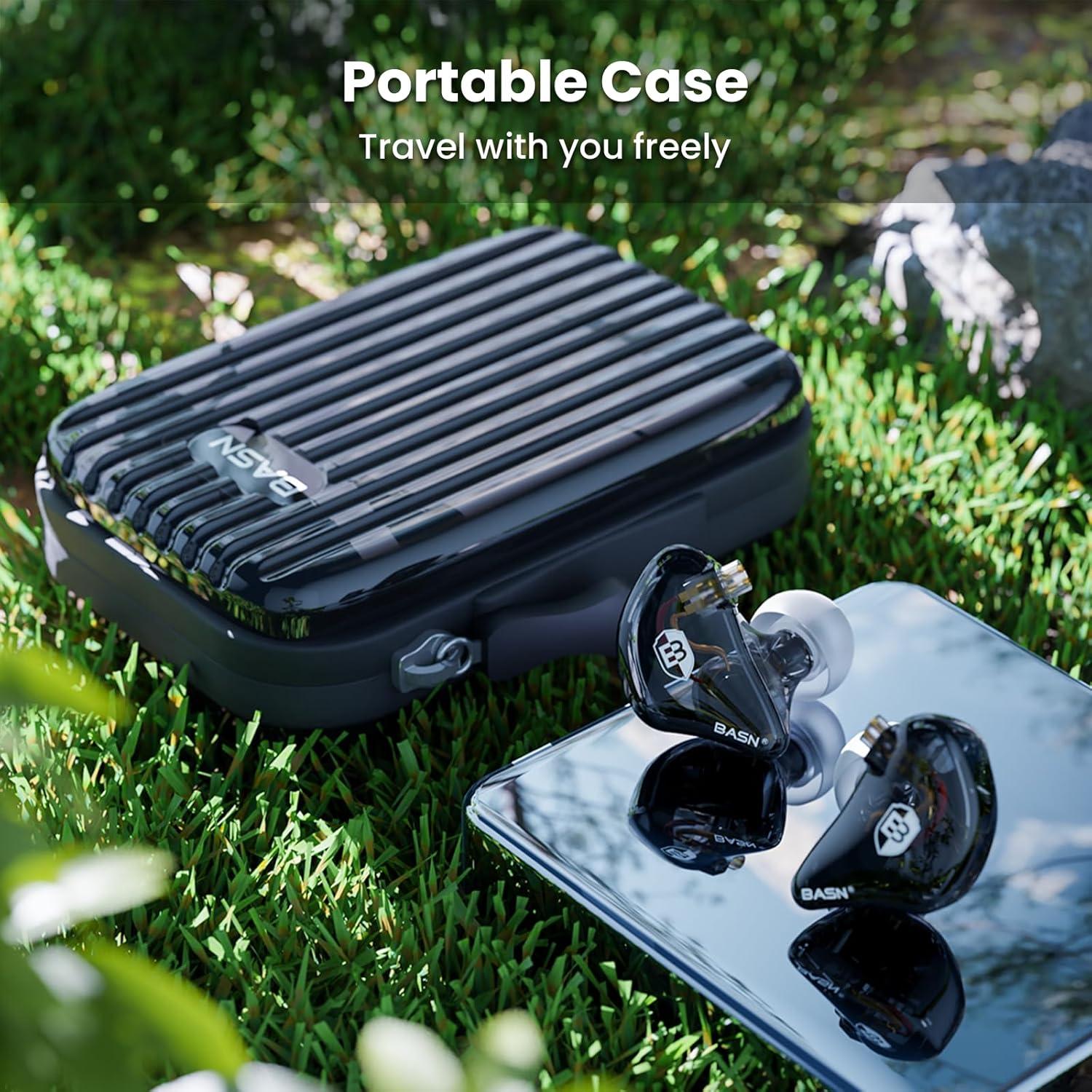 Auriculares In-Ear BASN Bsinger Pro 2-Pin HiFi Negro