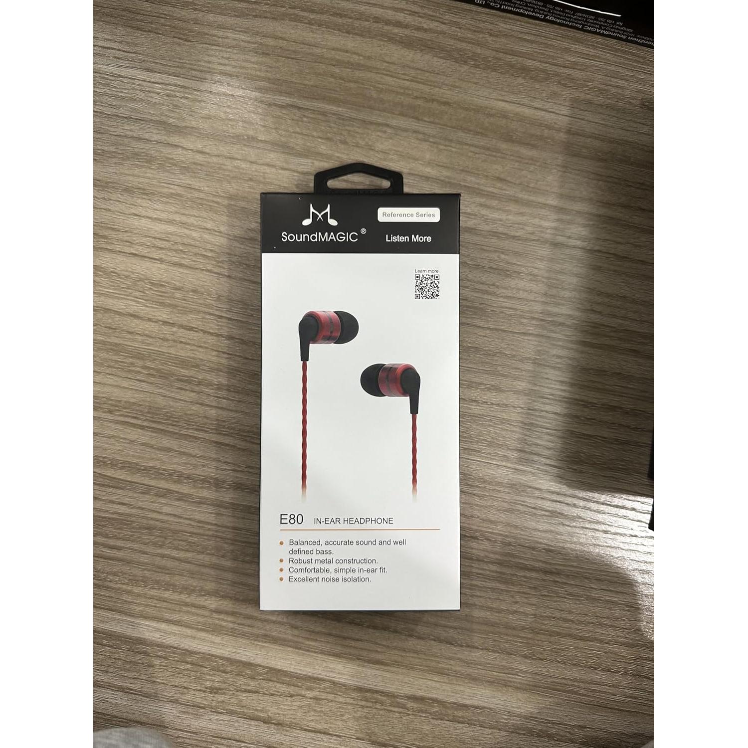 Auriculares In-Ear SoundMAGIC E80 HiFi Estéreo Aislantes Rojo