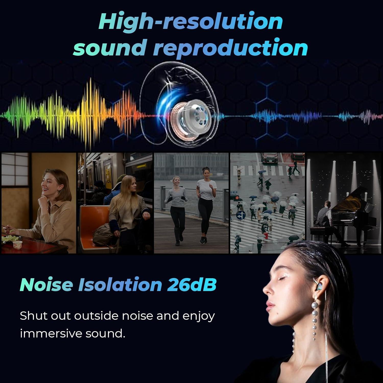 Auriculares In Ear Juzear Defiant 1DD + 3BA Híbridos 280g