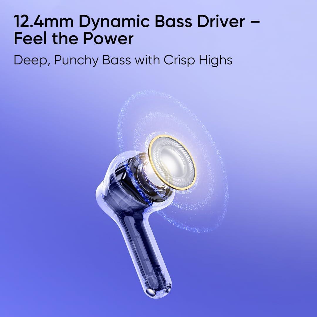 Auriculares Intrauditivos Bluetooth realme T200 Lite - 48h Reproducción