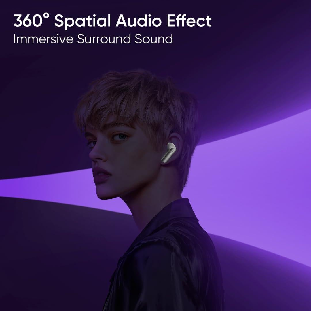 Auriculares Inalámbricos Realme Buds Air 7 - Gris, 52h ANC