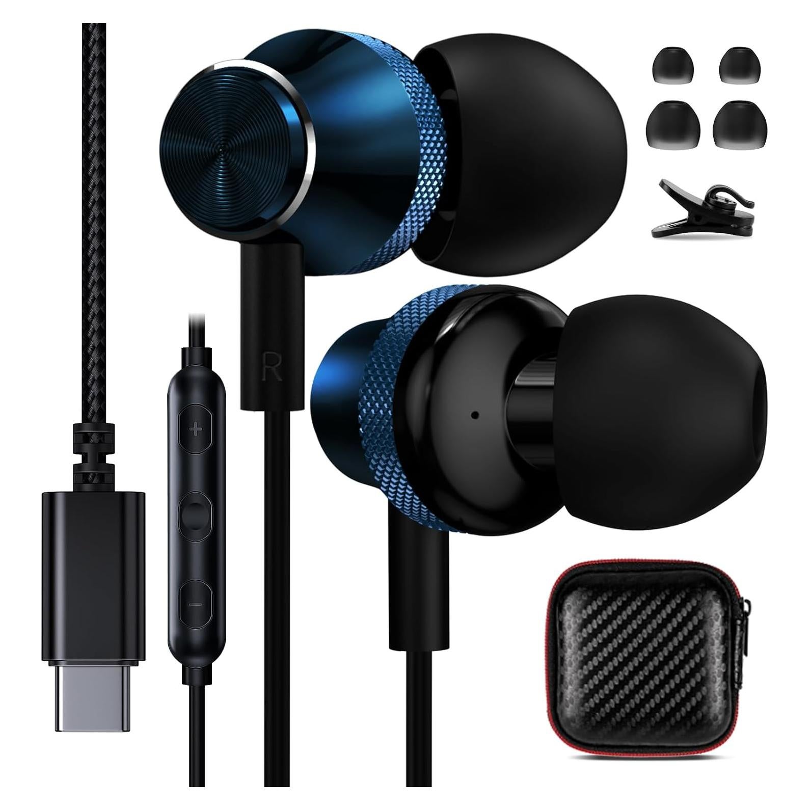 Auriculares USB C COOYA In-Ear HiFi para iPhone y Samsung