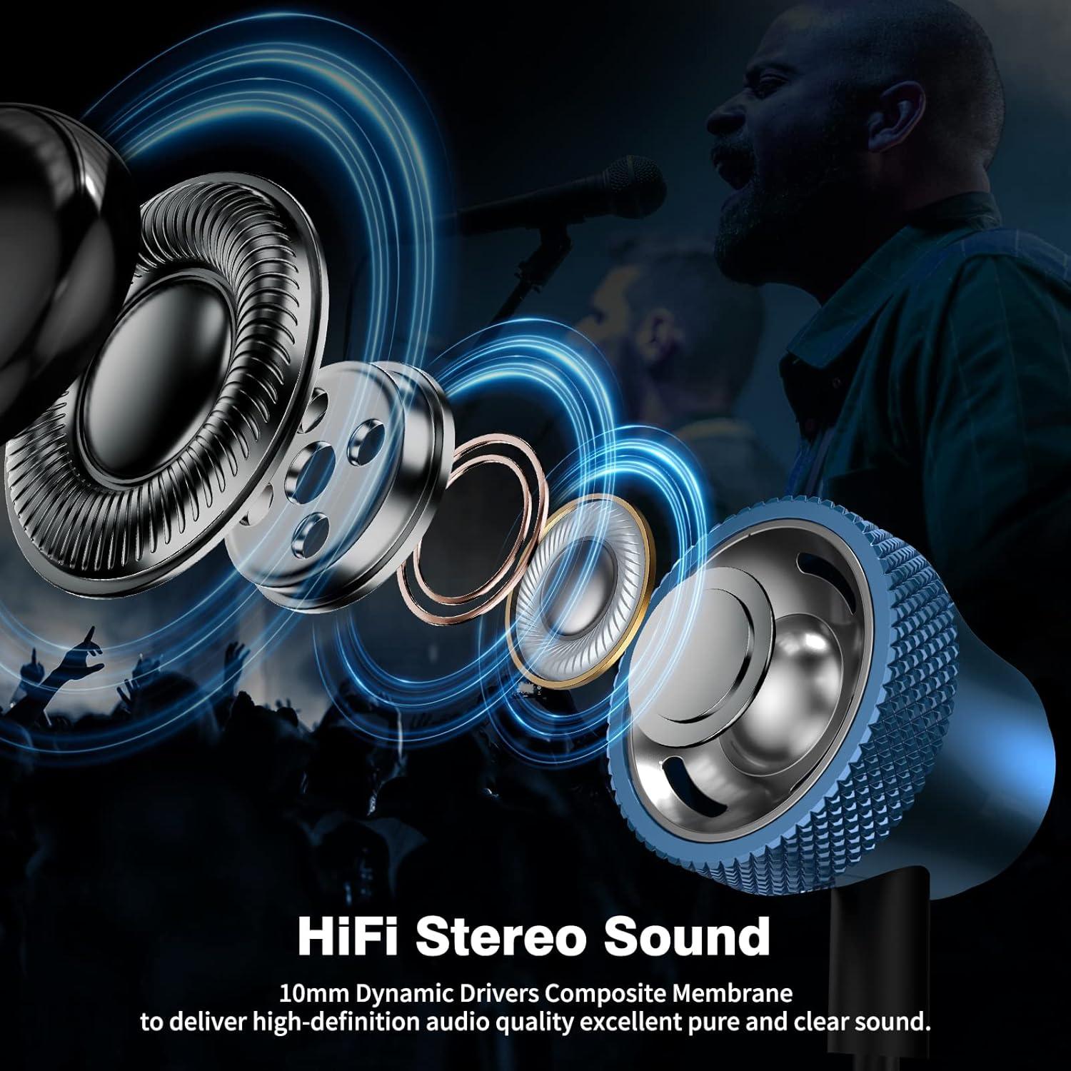 Auriculares USB C COOYA In-Ear HiFi para iPhone y Samsung