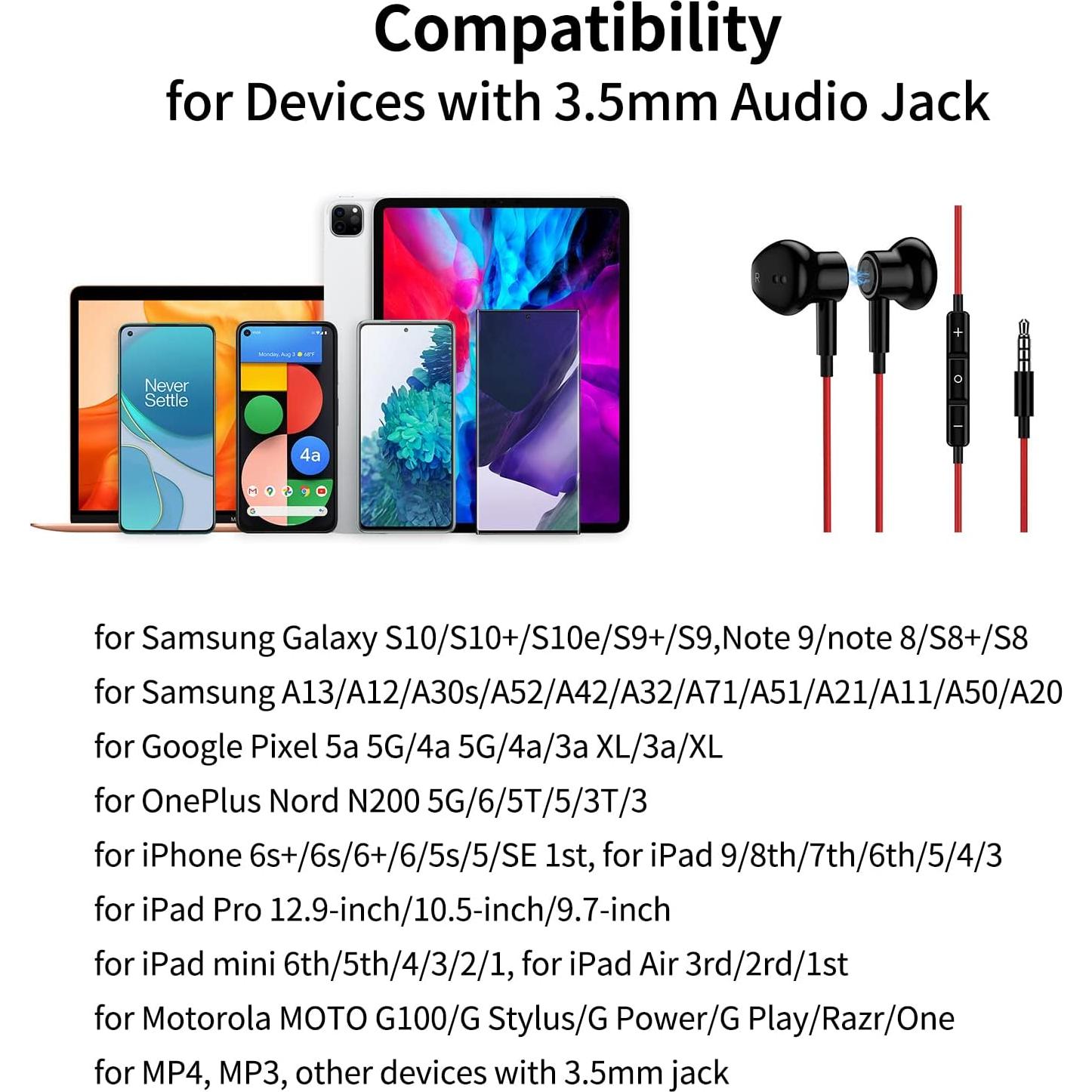 Auriculares In-Ear TITACUTE con Cancelación de Ruido 3.5mm