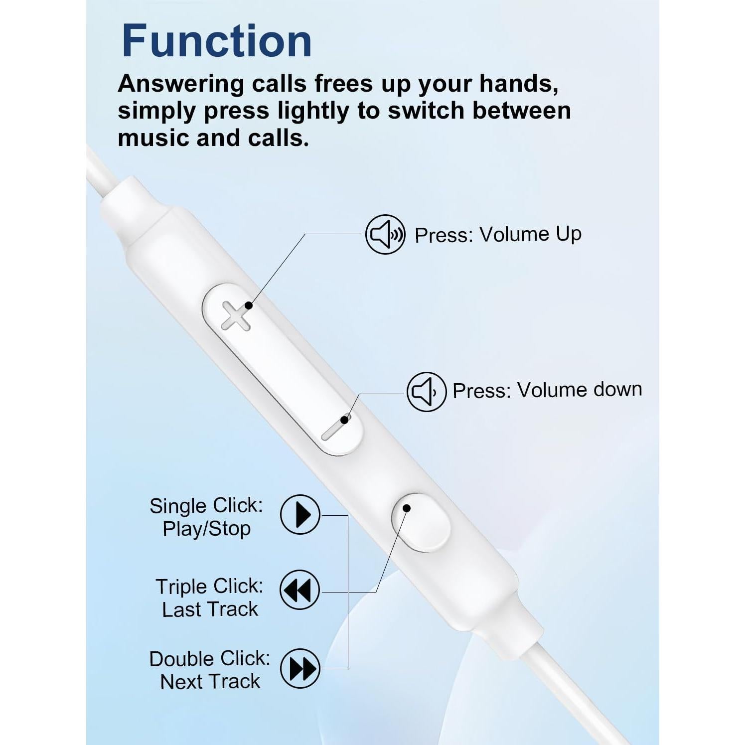 Auriculares con Cable MAS CARNEY WH9 con Micrófono 3.5mm