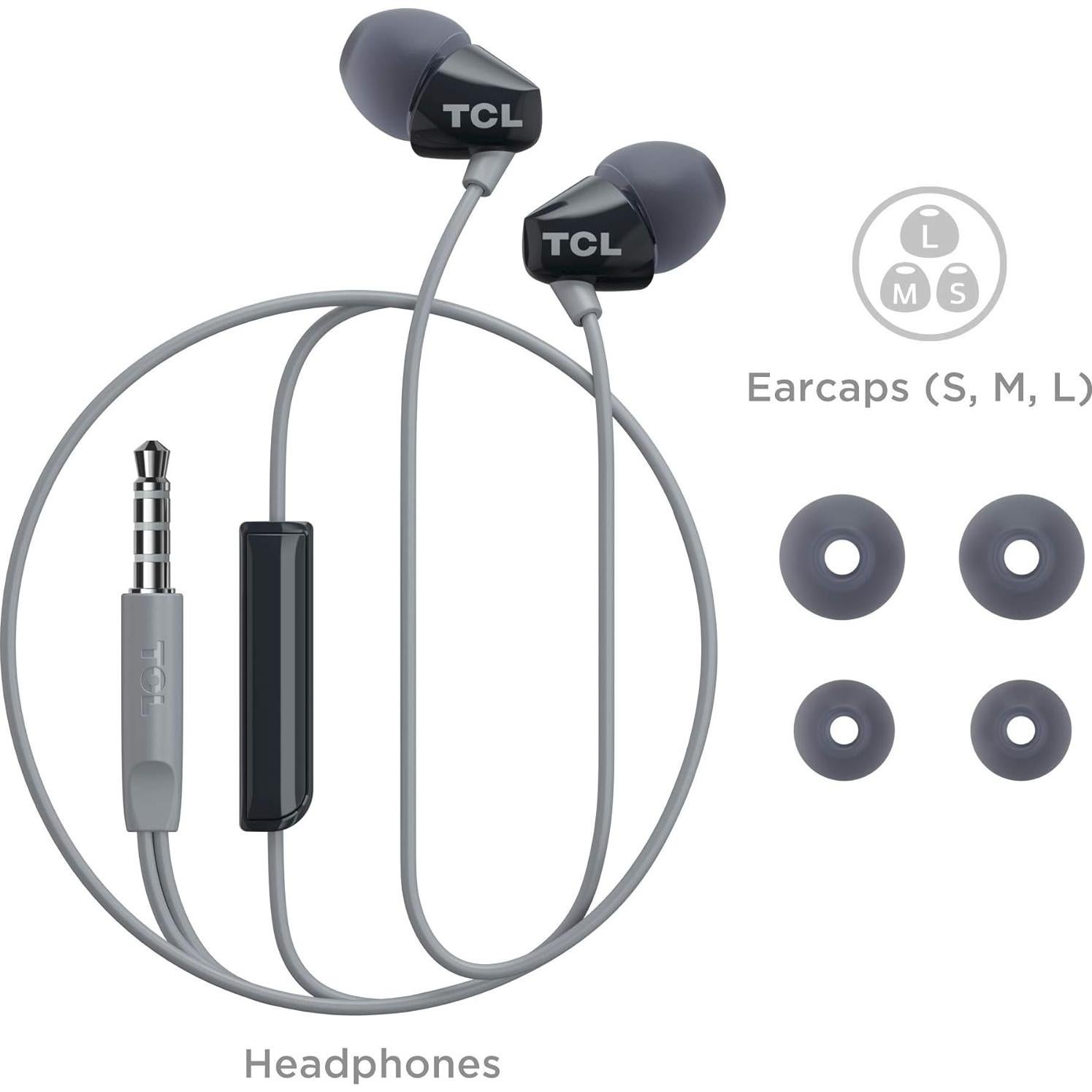 Auriculares Intrauditivos TCL SOCL100BK con Micrófono - Negro
