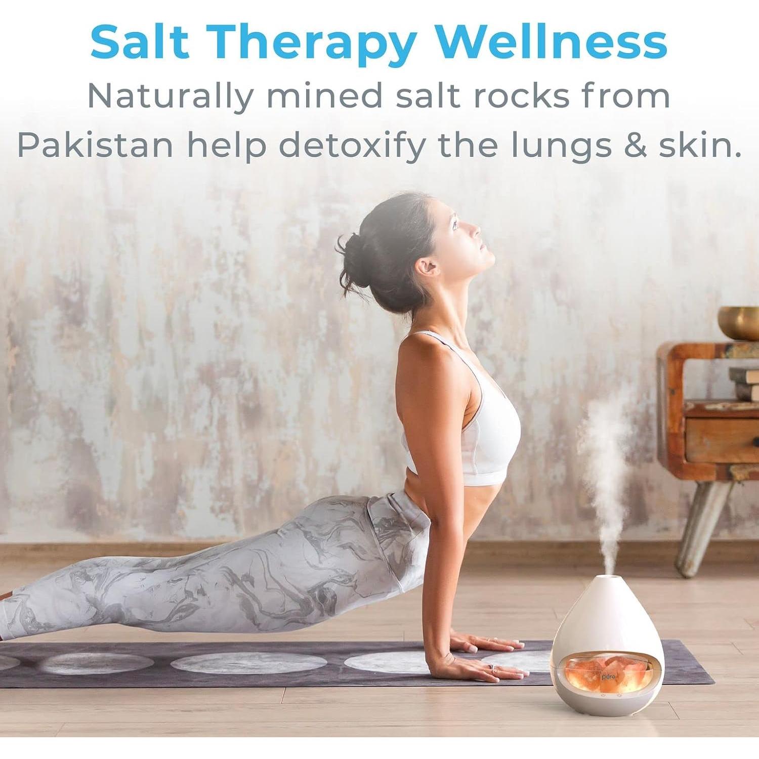 Lámpara de Sal del Himalaya Pure Enrichment 2 en 1 Difusor