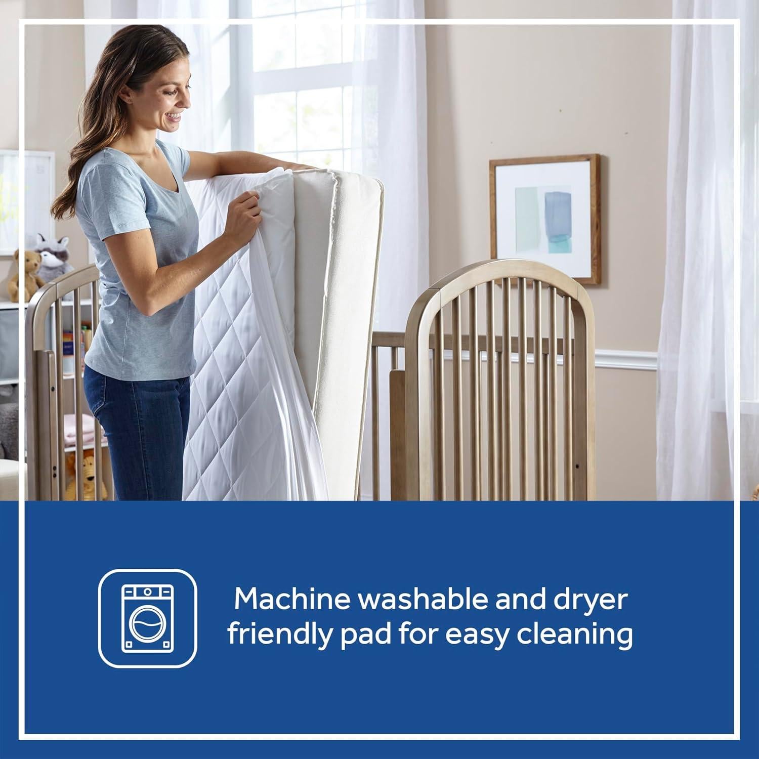 Protector de Colchón Impermeable Sealy Baby Cuna 132x71cm