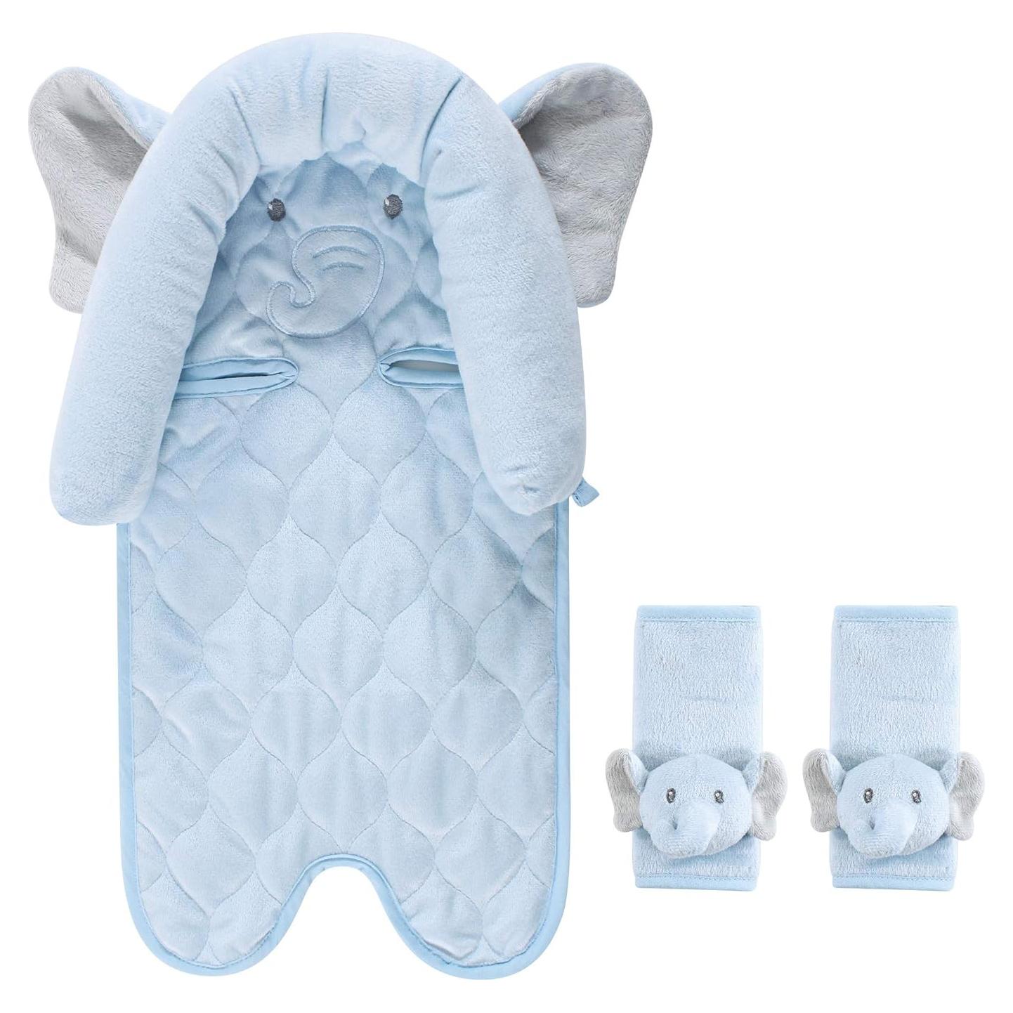 Hudson Baby Inserto para Asiento de Auto Unisex Elefante Azul