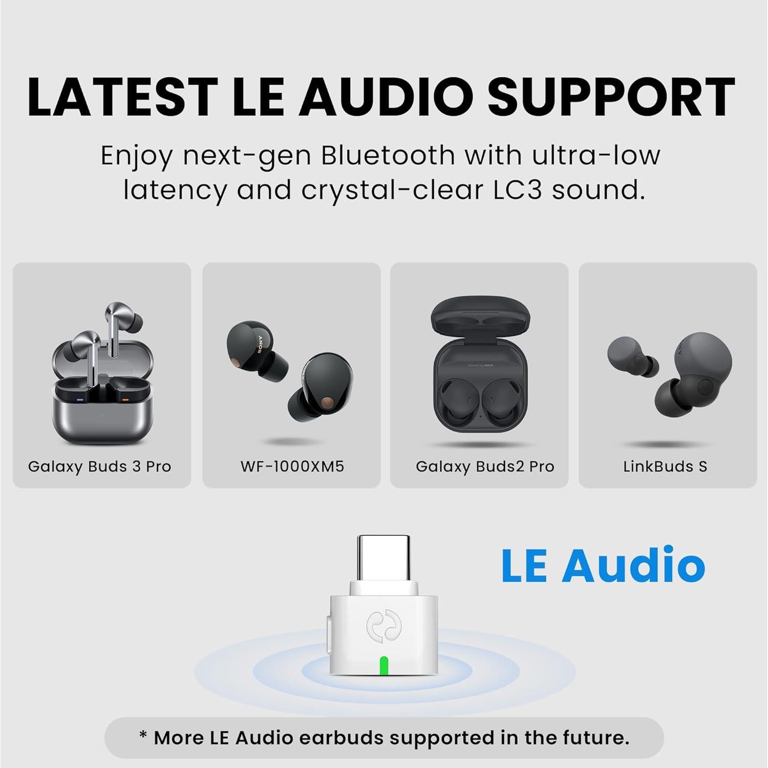 Adaptador Bluetooth 5.4 Avantree C82 para PS5 y PC