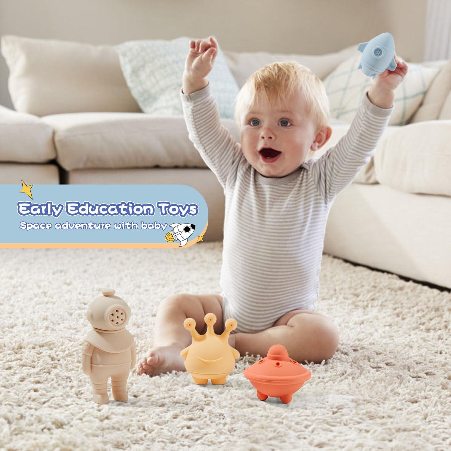 Conjunto de Juguetes de Baño AMCHSURI Espacio 4 Piezas