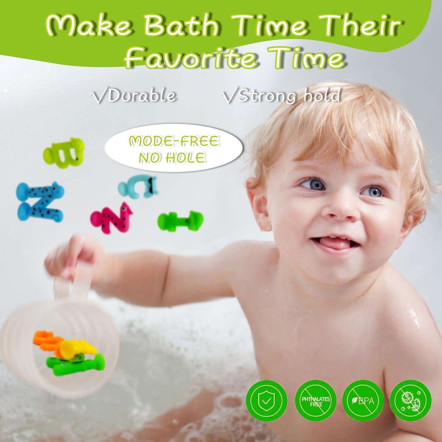 Juguetes de Ventosa para Bebés WLFLXG - 26pcs Letras de Silicona