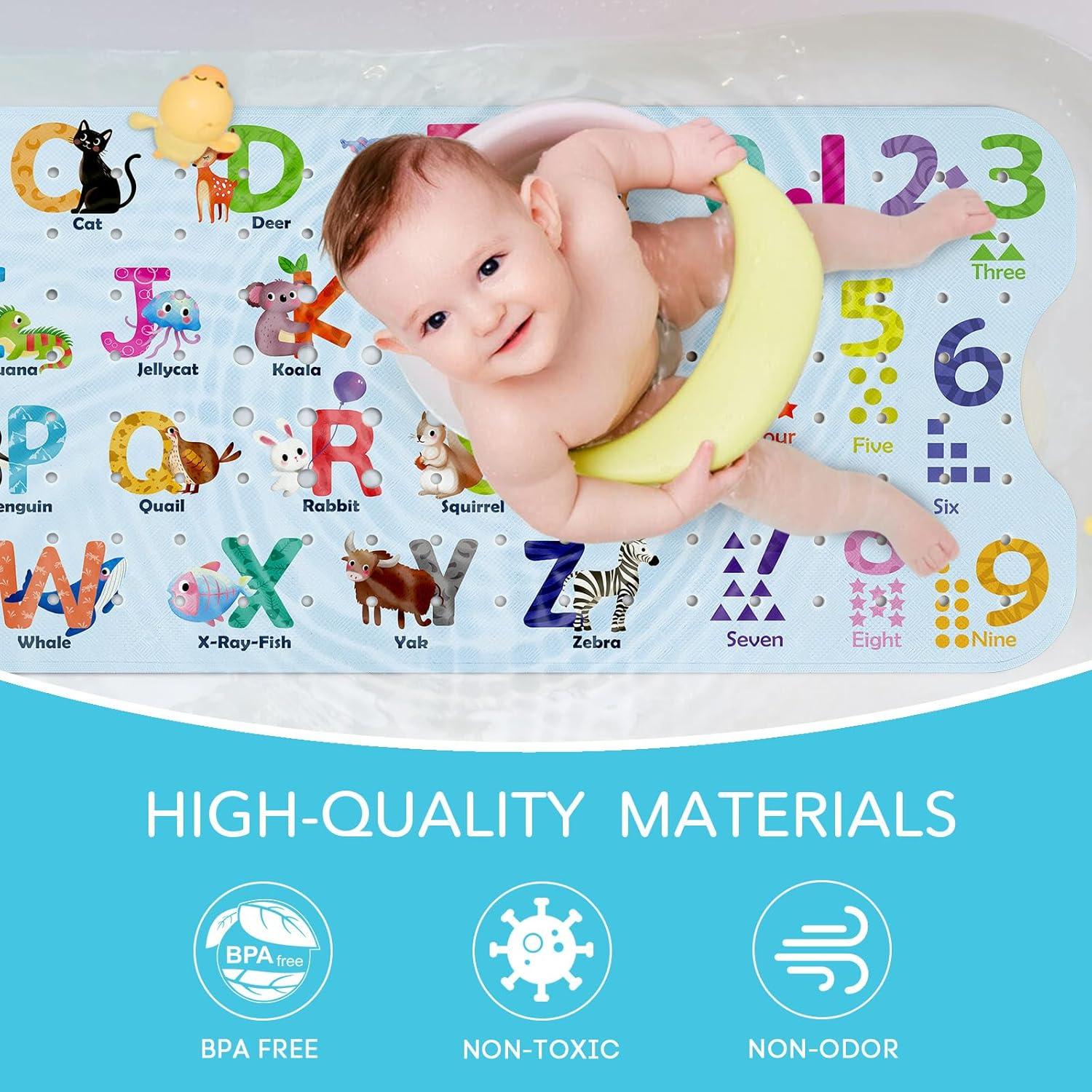 Alfombrilla de Baño Antideslizante SHUCHING 101.6x40.6 cm Alfabeto