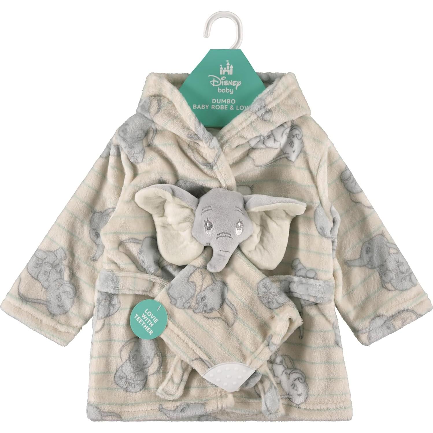 Bata de baño para bebé Disney Dumbo con peluche 0-9 meses