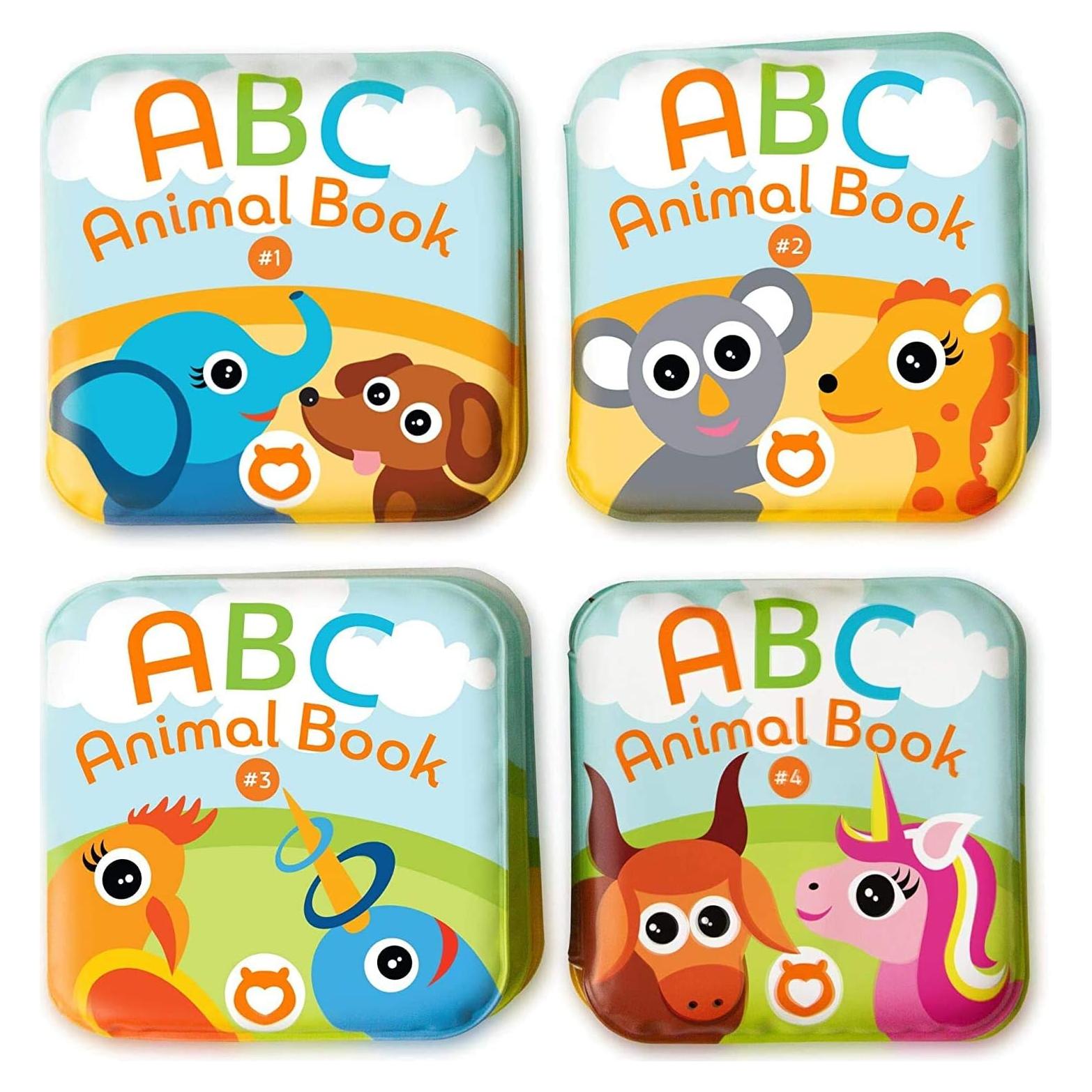 Libros de baño flotantes BabyBibi ABC - Juego de 4 animales