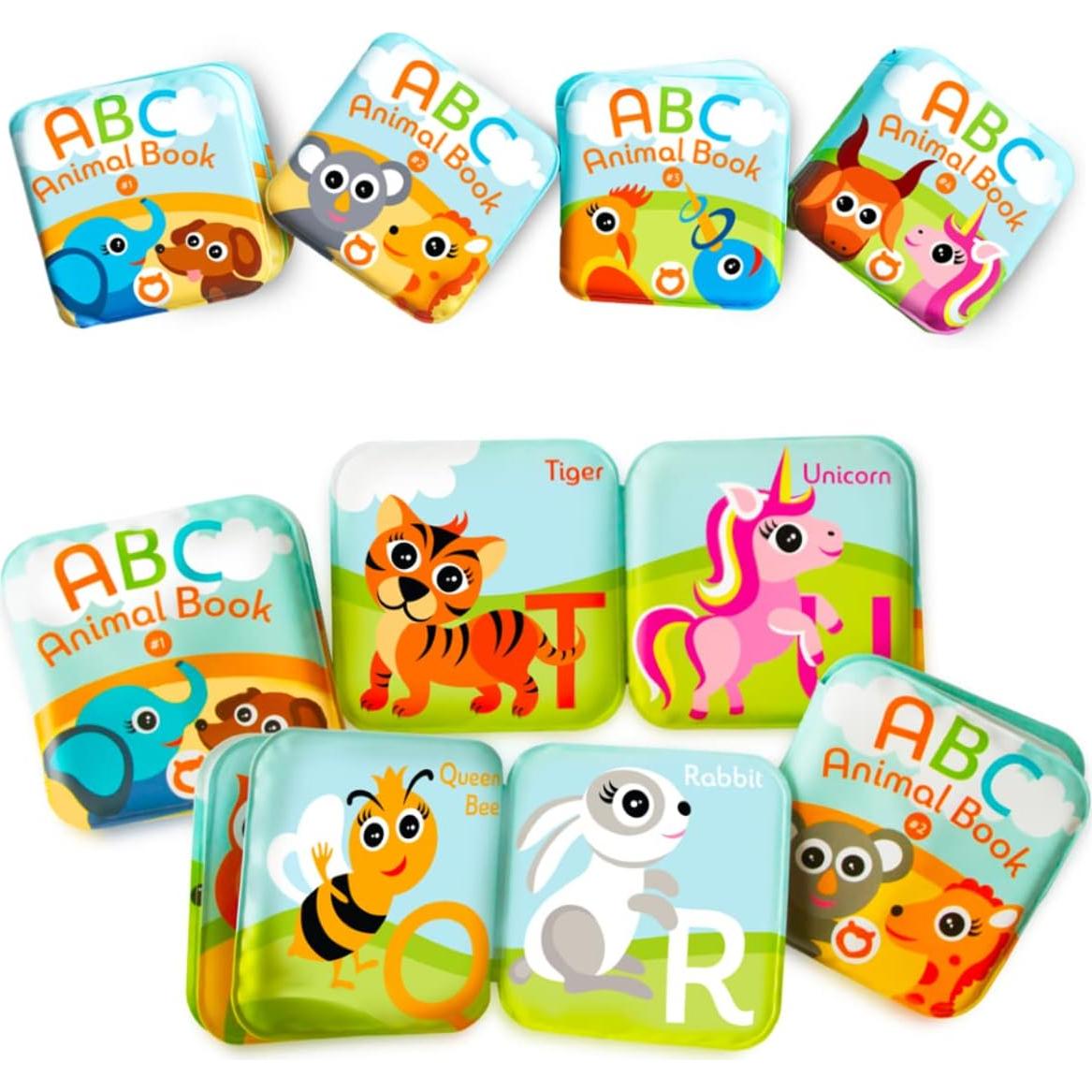 Libros de baño flotantes BabyBibi ABC - Juego de 4 animales