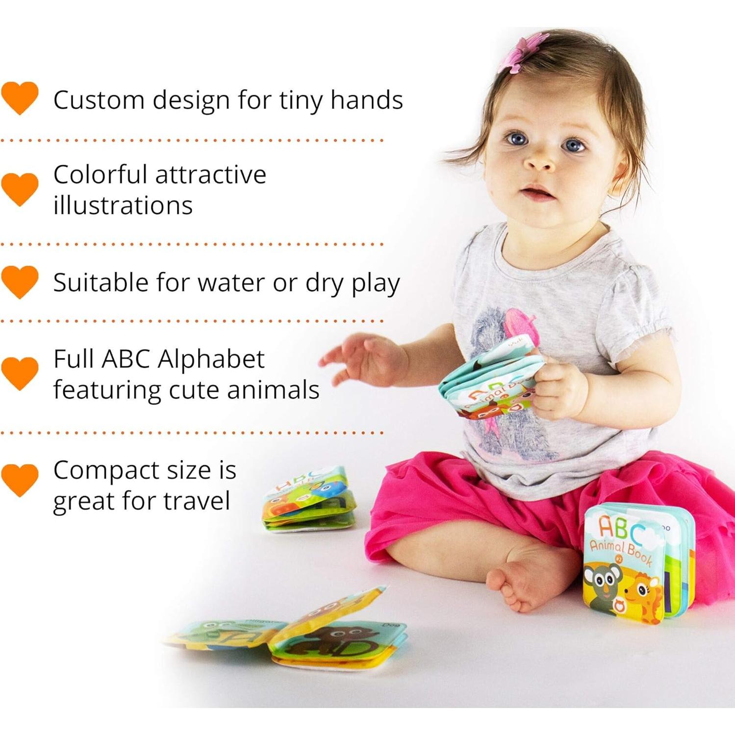 Libros de baño flotantes BabyBibi ABC - Juego de 4 animales